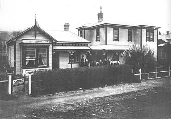 thumbnail of Cabragh House School taken from the high water mark in about 1905 in the City of Nelson in the 
South Island of New Zealand